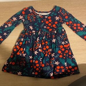 Hanna Andersson Navy Floral Kids Dress